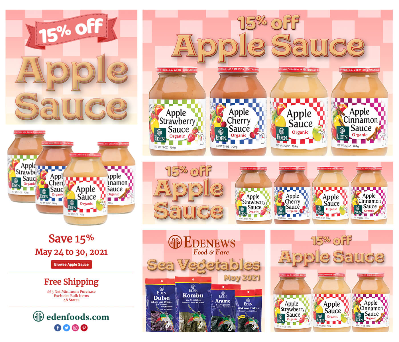 Apple Sauce Promo Web Banners