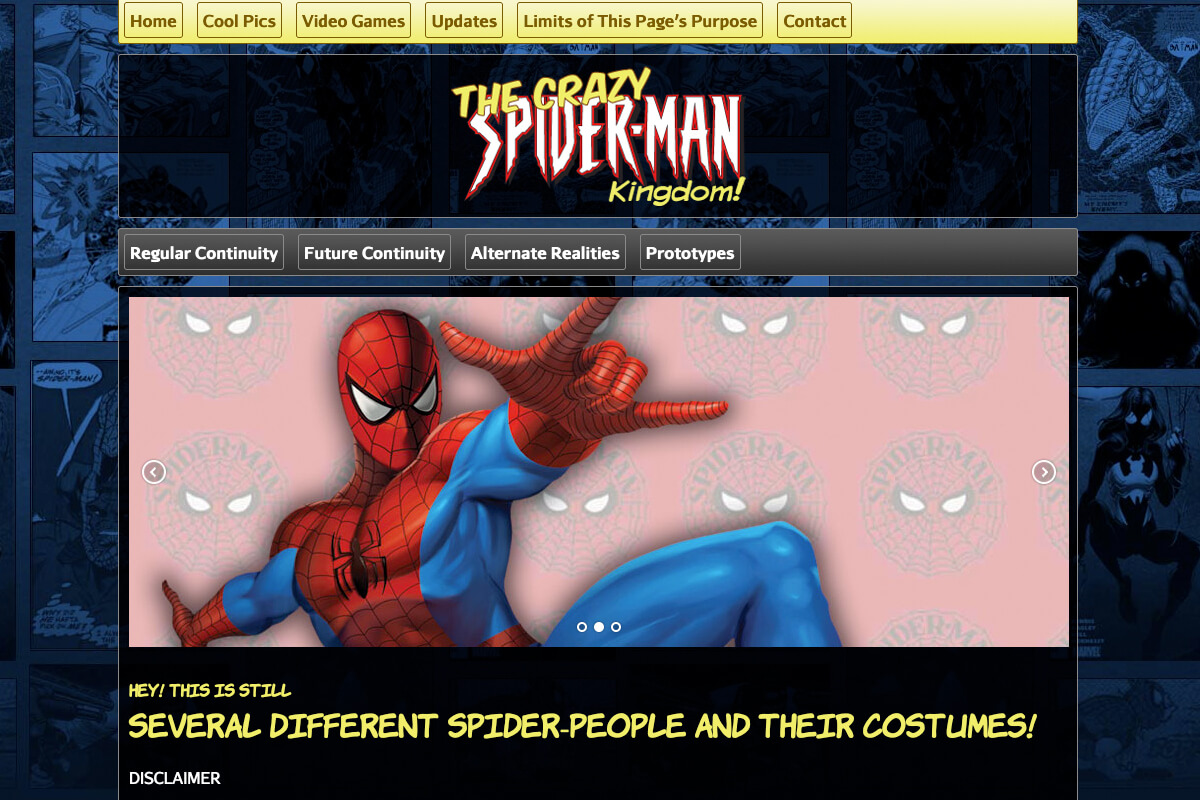Several Different Spider-People and their Costumes